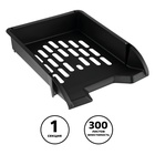 Лоток для бумаг Стамм «Лидер», А4, горизонтальный, 1 отделение, чёрный - Фото 4