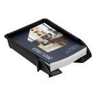 Лоток для бумаг Стамм «Лидер», А4, горизонтальный, 1 отделение, чёрный - Фото 7