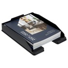 Лоток для бумаг горизонтальный СТАММ "Эксперт", черный - фото 24413037