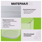 Подставка-стакан для канцелярии СТАММ "Фаворит", пластиковый, квадратный, прозрачная - фото 9280211
