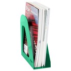 Лоток для бумаг вертикальный СТАММ "Фаворит", тонированный зеленый, ширина 90мм - Фото 5