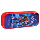 Пенал пластиковый футляр 90*215*43 дизайн СТАММ "Робот", красный - фото 22175335