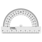 Транспортир 180°/8см СТАММ, пластиковый, прозрачный, бесцветный 9600140 - фото 9678447