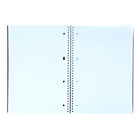 Тетрадь А4, 80 листов клетка на гребне DIAMOND Черная, пластиковая обложка - Фото 2