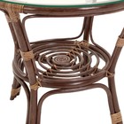 Набор садовой мебели "Bagama": 2 кресла, 1 диван, 1 стол, ротанг тёмный, подушки бежевые - Фото 11