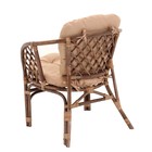Набор садовой мебели "Bagama": 2 кресла, 1 диван, 1 стол, ротанг тёмный, подушки бежевые - Фото 8