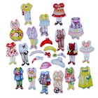 Магнитный набор «Три милашки-одевашки» - фото 24515168