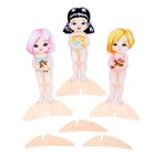 Магнитный набор «Три милашки-одевашки» - фото 24515169