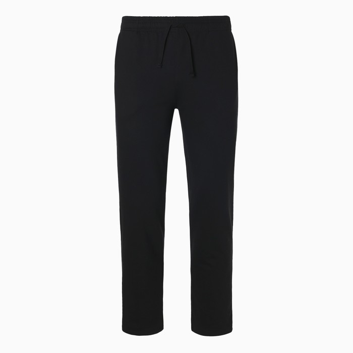 Брюки мужские, цвет чёрный карде, размер 48 62404