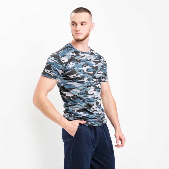 Брюки мужские, цвет тёмно-синий меланж, размер 48 62409