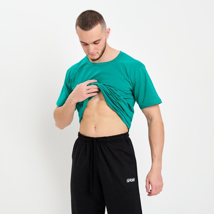 Брюки мужские, цвет чёрный меланж, размер 54 62416