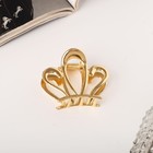 Краб для волос "Либерти" корона, 4 см, золото - фото 319423592