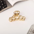Краб для волос "Либерти" кольца, 7,5 см, золото - фото 8038464