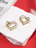 Крабик для волос «Либерти», набор 2 шт., сердце контур, 2 см, золото - Фото 3