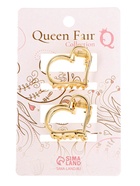 Крабик для волос «Либерти», набор 2 шт., сердце контур, 2 см, золото - Фото 10