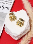 Крабики для волос QF «Либерти», набор 2 шт., зубчики классика, 2 см, золотистый - Фото 2