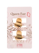 Крабик для волос «Либерти», набор 2 шт., сердце, 1.5 см, золото - Фото 7