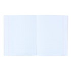 Тетрадь 96 листов клетка "Синяя", полимерная обложка - Фото 2