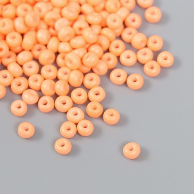 Бисер стекло 6/0 «Розовая креветка», 15 г