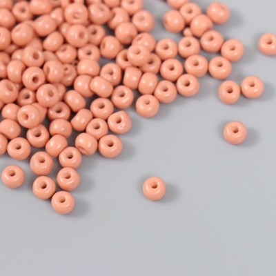 Бисер стекло 6/0 «Абрикосовый лёд», 15 г