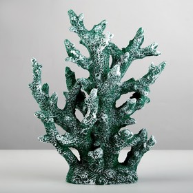 Интерьерный сувенир "Коралл" 24*19см зеленый