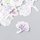 Наклейки для творчества "Фиолетовые цветы" набор 46 шт 4,4х4,4х1,1 см - Фото 2