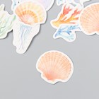 Наклейки для творчества "Подводный мир" набор 46 шт 4,4х4,4х1,1 см - фото 23229747