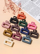 Крабик для волос «Призма», квадрат, 6.5 см, МИКС (комплект 6 шт) - фото 53381845