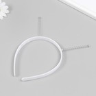 Ободок с рожками-пружинками белый, пластик, металл (комплект 47 шт) - фото 24317859