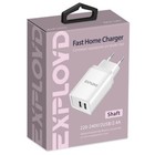 Сетевое зарядное устройство Exployd EX-Z-1331, 2 USB, 2.4 А, белое - фото 51462232 Сетевое зарядное устройство Exployd EX-Z-1331, 2 USB, 2.4 А, белое - фото 51462232
