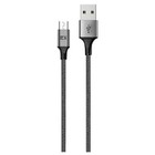 Кабель Exployd EX-K-1210, microUSB - USB, 2.4 А, 1 м, нейлонова оплетка, черный 9598695 - фото 10441886