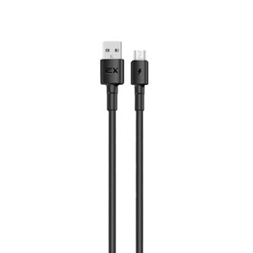 Кабель Exployd EX-K-1271, microUSB - USB, 3 А, 1 м, силиконовая оплетка, черный 9598704