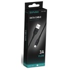 Кабель Exployd EX-K-1283, microUSB - USB, 3 А, 1 м, силиконовая оплетка, черный - фото 51462294 Кабель Exployd EX-K-1283, microUSB - USB, 3 А, 1 м, силиконовая оплетка, черный - фото 51462294