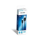 Кабель Exployd EX-K-1303, microUSB - USB, 2.4 А, 1 м, силиконовая оплетка, черный - фото 51462300 Кабель Exployd EX-K-1303, microUSB - USB, 2.4 А, 1 м, силиконовая оплетка, черный - фото 51462300