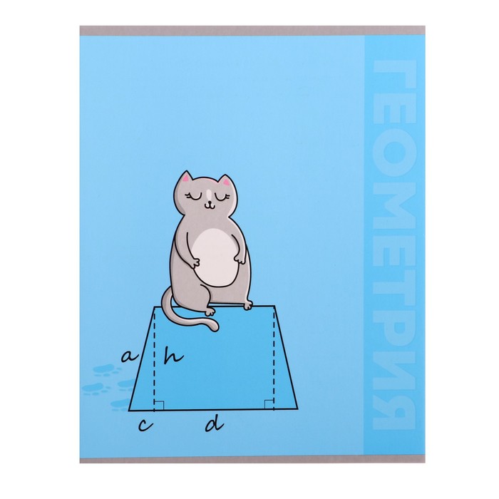 Тетрадь предметная Calligrata TOP «Животные», 48 листов в клетку Геометрия, со справочным материалом, обложка мелованный картон, УФ-лак, блок офсет - Фото 1