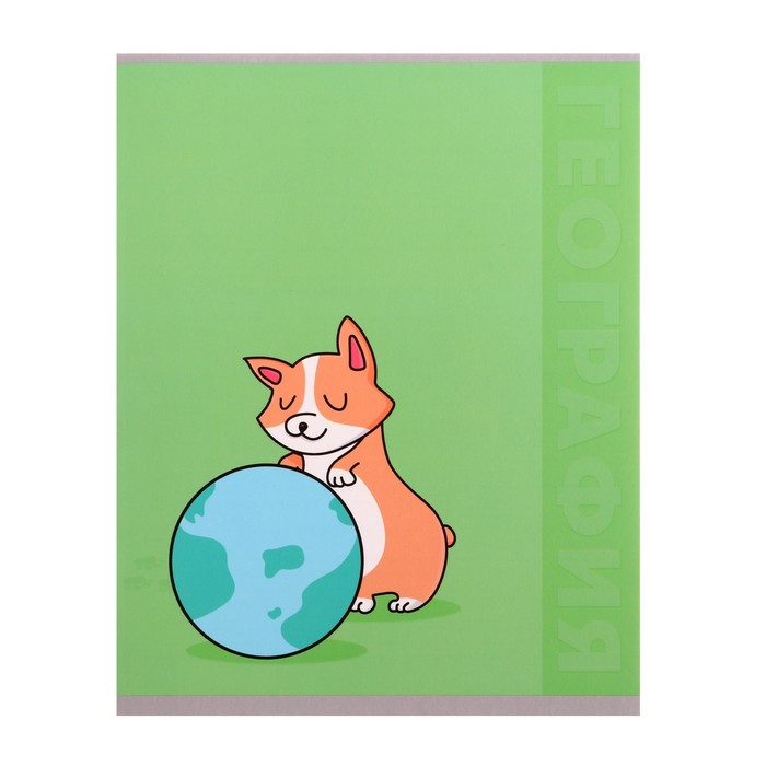 Тетрадь предметная Calligrata TOP «Животные», 48 листов в клетку География, со справочным материалом, обложка мелованный картон, УФ-лак, блок офсет - Фото 1