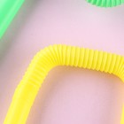 Трубочки для коктейля пластиковые, в наборе 6 штук, диаметр 10 мм, цвета МИКС - Фото 3