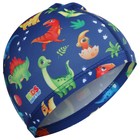 Шапочка для плавания детская ONLYTOP «Динозаврики», тканевая, обхват 46-52 см - Фото 6
