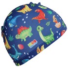 Шапочка для плавания детская ONLYTOP «Динозаврики», тканевая, обхват 46-52 см - Фото 7