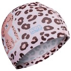 Шапочка для плавания детская ONLYTOP «Леопард», тканевая, обхват 46-52 см - фото 9972619
