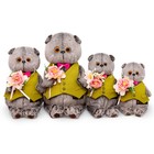 Мягкая игрушка «Басик в жилете и с букетом», 22 см - фото 22177322