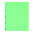 Тетрадь 80 листов клетка на гребне DIAMOND НЕОН пластиковая обложка Зеленая - Фото 1