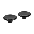 Ручка кнопка К-16, пластик, цвет черный матовый (2 шт) - фото 805477002