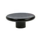 Ручка кнопка К-16, пластик, цвет черный матовый (2 шт) - фото 805477003