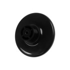 Ручка кнопка К-16, пластик, цвет черный матовый (2 шт) - фото 805477006