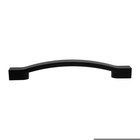 Ручка-скоба С-33, пластик 128 мм, чёрная, матовая 9509590