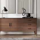 Ручка-скоба С-34, пластик 128 мм, цвет черный матовый - фото 805477098