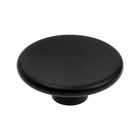 Ручка кнопка К-16, без покрытия, цвет черный (2 шт) - фото 805477135