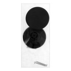 Ручка кнопка К-16, без покрытия, цвет черный (2 шт) - фото 805477139