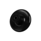 Ручка кнопка К-17, пластик, чёрная, глянец (комплект 2 шт) - фото 39686341